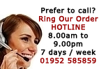 Phone us on 01952 973444